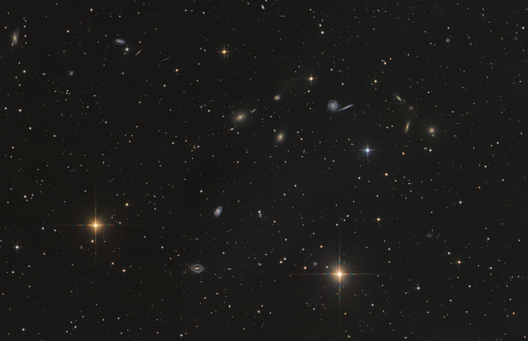 Galaxy cluster containing the galaxies PGC 50087, NGC 5434, NGC 5431, 5432, 5436, 5437, 5438, ... and others.